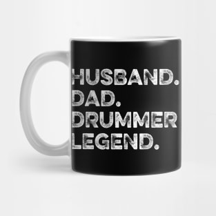 Husband Dad Drummer Legend Mug